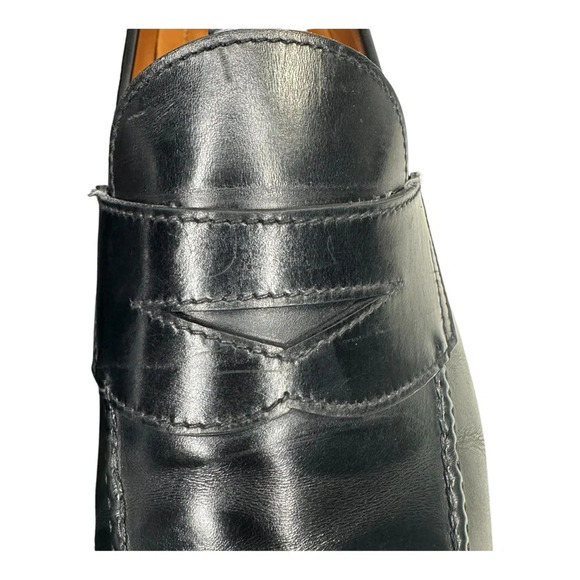 Bontoni Men\'s Principe Black Leather Penny Loafer. Sz: 10.5 main image 8